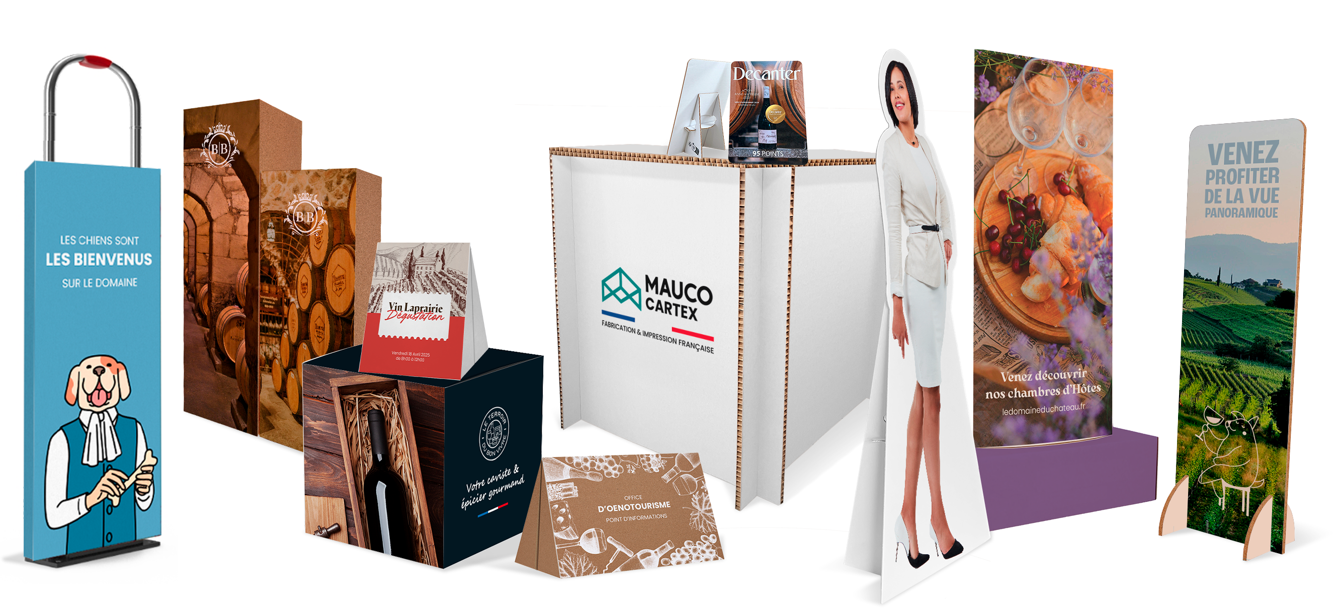 PLV carton sur mesure – exemple de présentoir personnalisé