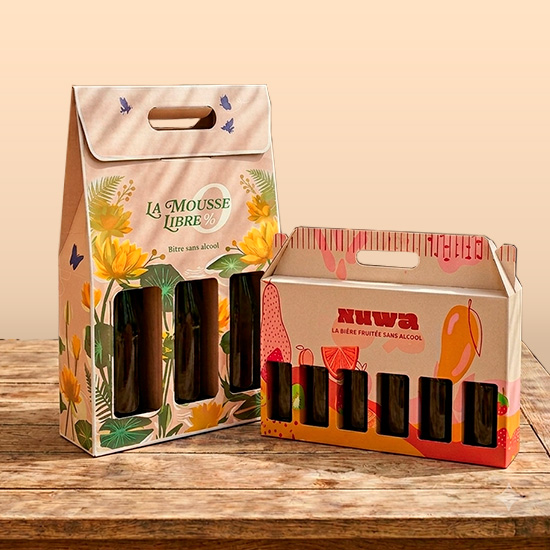Coffrets personnalisés pour bière sans alcool 75cl et 33cl