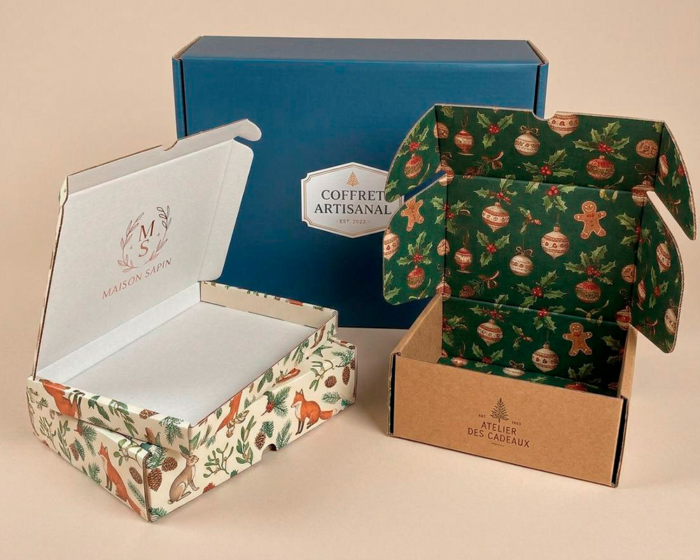 Boîte à oreilles personnalisable pour un coffret cadeau de fin d'année