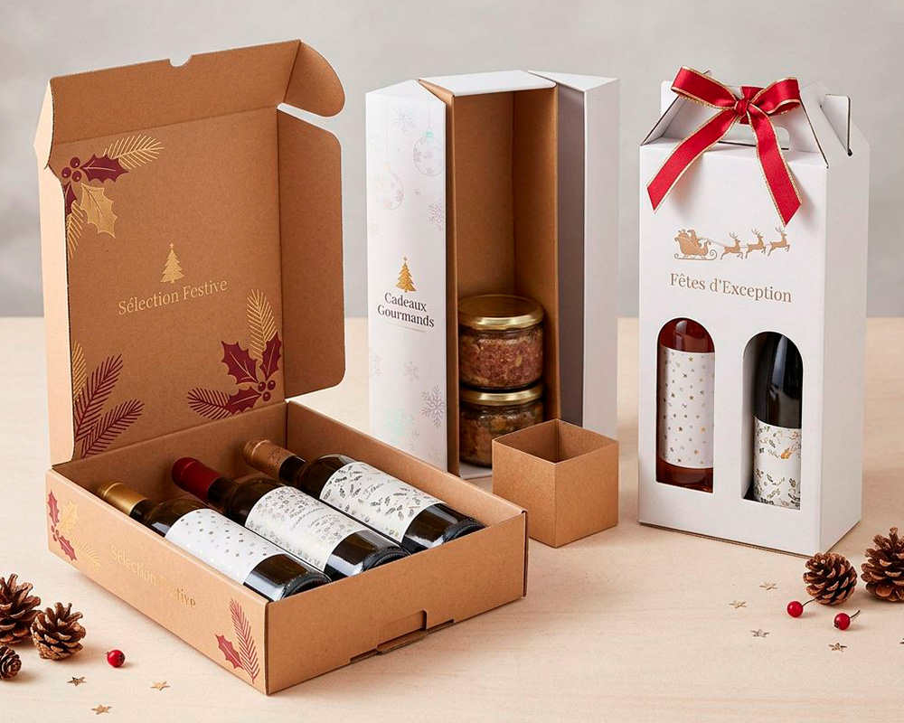 Étui portable 2 bouteilles et coffret papillon 1 bouteille