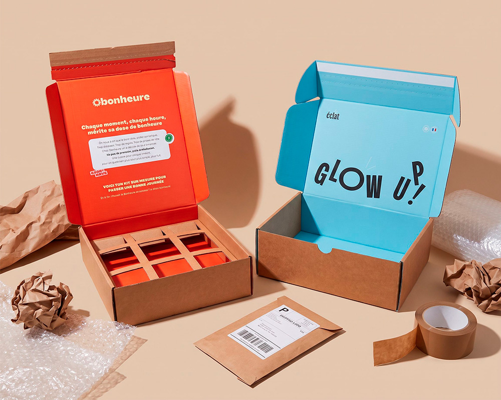 Boîte d'expédition personnalisée en carton pour boissons sans alcool