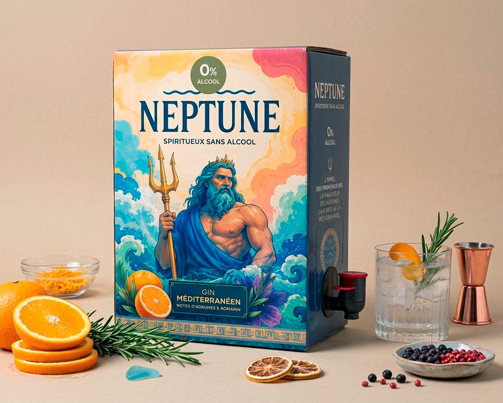 BIB (Bag-in-Box) personnalisé 3 L pour spiritueux sans alcool