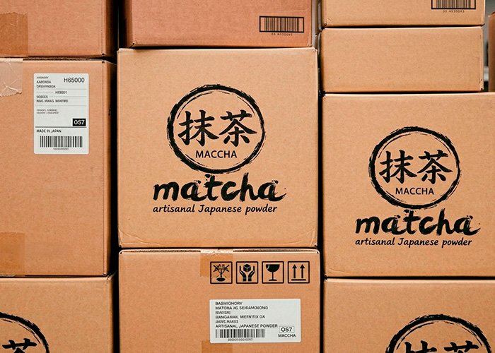 Caisses américaines carton personnalisées pour thé et matcha