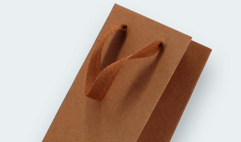sac papier kraft brun pour 1 bouteille 75cl