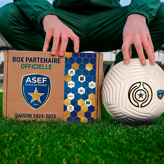 Coffret boîte personnalisée pour partenaires de club de foot