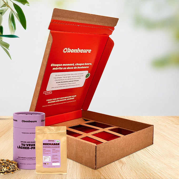 Coffret découverte cosmétiques fête des mères — emballage cadeau carton personnalisé sur mesure