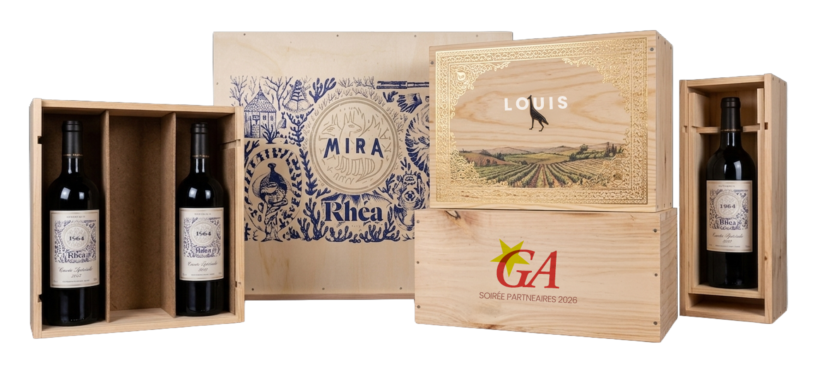 Coffret bois pour offrir vos vins