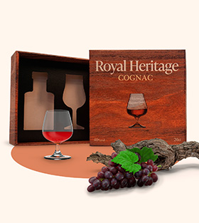 coffret en carton effet bois personnalisable et sur mesure avec calage