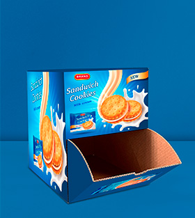 plv boite distributrice en carton personnalisable sur mesure