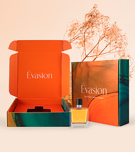boîte à oreille avec calage à  empreinte pour parfum 