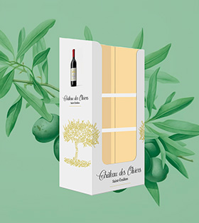 plv quart de box en carton personnalisable et sur mesure